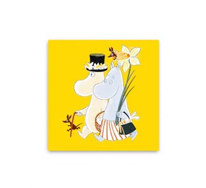 NEW【ムーミン・北欧】[Opto design］デザインペーパーMoomin　Easter　Yellow