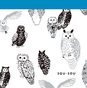 SOU・SOU×PHP研究所　スクエアメモ（ふくろう/Owls）　squarememo　MADE IN JAPAN