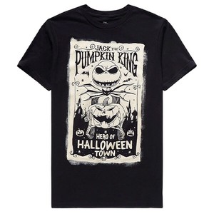 Tシャツ  NBC  Hero Of Halloween Town Poster【ナイトメアビフォアークリスマス】