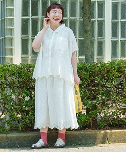 【2024春夏新作】スカラ刺繍贅沢SK（大きいサイズ）