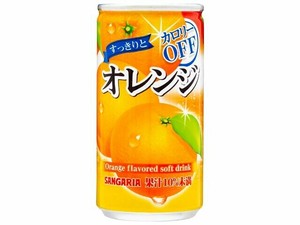 サンガリア すっきりとオレンジ 缶 185g x30【ジュース・炭酸】