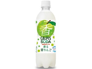アサヒ カルピス ソーダ 青りんご ペット 500mlx24【炭酸飲料】