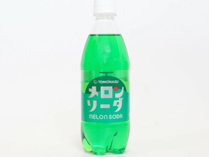 友桝飲料 メロンソーダ ペット 500mlx24【炭酸飲料】