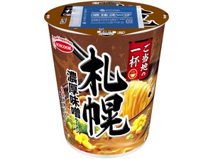 エースコック ご当地の一杯 札幌 濃厚味噌 64g x12【ラーメン・カップ麺】