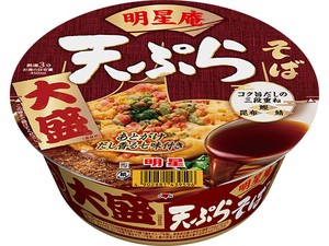明星食品　明星庵　天ぷらそば　大盛カップ　112gx12【うどん・そば・カップ麺】