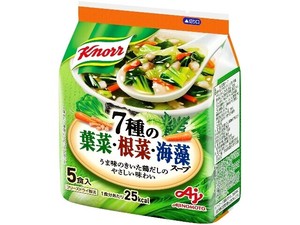 味の素 クノール 7種の葉菜根菜海藻スープ5食入 34.5gx10【スープ・味噌汁】