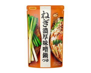 日本食研 ねぎ濃厚味噌鍋つゆ 750gx10【だし・つゆ】