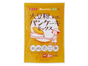 みたけ 大豆粉と米粉のパンケーキミックス 200gx12【小麦粉・ミックス】