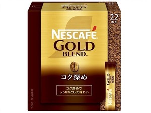 ネスカフェ ゴールドブレンド コク深め スティックブラック 2gx22本x6【コーヒー】