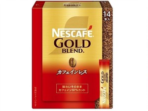 ネスカフェ ゴールドブレンド カフェインレスブラックスティック 2gx14本x6【コーヒー】