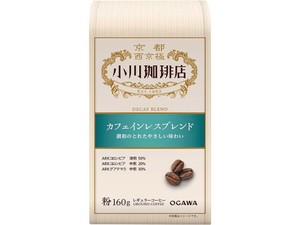 小川珈琲 カフェインレスブレンド 粉 160gx25【コーヒー】