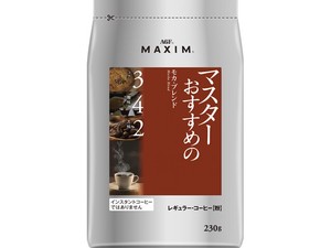 AGF マキシムマスター レギュラー・コーヒー モカ 230gx12【コーヒー】