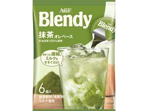 AGF ブレンディポーション 抹茶オレベース 6個x12【ミルク・コーヒー】