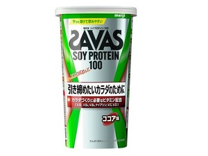 明治 ザバスソイプロテイン100ココア味 224gx12【健康食品】