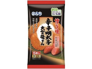 ぼんち 辛子明太子 大型揚せん 5枚x12【米菓・せんべい】
