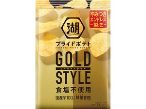 湖池屋 プライドポテト GOLD STYLE 食塩不使用 55gx12【スナック】
