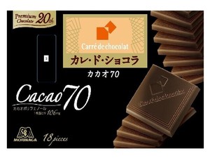 森永製菓 カレ・ド・ショコラ カカオ70 18枚 x6【チョコ】