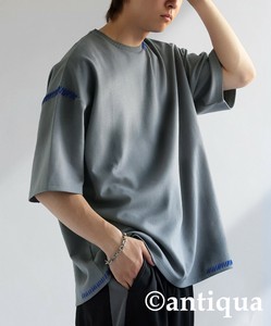 [antiqua] T-shirt Hand Stitch T-Shirt Men's