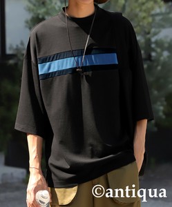 [antiqua] T-shirt T-Shirt Color Line Men's Cool Touch