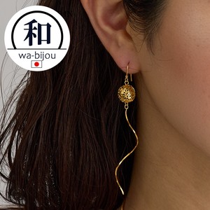 Pierced Earringss Earrings Jewelry Japanese Pattern Made in Japan