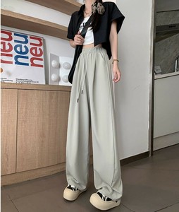 フルレングスパンツ ワイドパンツ  無地  ゆったり  快適 レディースファッション  LX928