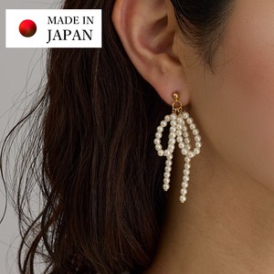 Pierced Earrings Titanium Post Pearl Earrings Made in Japan