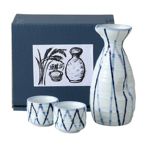 ギフト[箱入り] 一珍十草　酒器揃 美濃焼 日本製