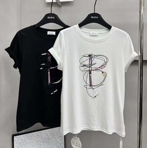 【2024春夏新作】カラービーズBシルケットTシャツ