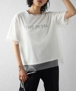 THE PETALロゴチュールレイヤードTシャツ