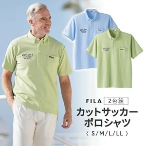 FILA）カットサッカーポロシャツ2色組