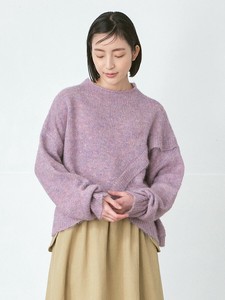 フロントクロスニットプルオーバー　4色展開M L LL 3L 《大きいサイズ》
