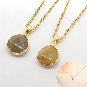 ゴールドルチル ブラジル産 SV925 シルバー製 天然石 ペンダント ネックレス トップ アクセサリーパーツ