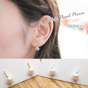 Pierced Earrings Silver Post