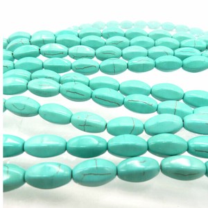 天然石材料/零件 天然石 14 x 8.5mm 28粒 40cm