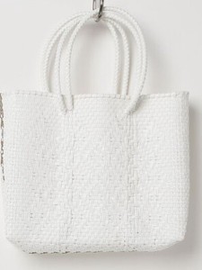 ★ラスト1点★手編みのメルカドバッグ・GUSEET WHITE（M）