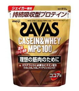 ザバス カゼイン＆ホエイ MPC100 ココア味 810g