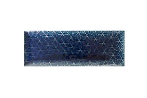 小田陶器 旅籠(Hatago) 網代 31cm 長角皿 藍[日本製/美濃焼/和食器]