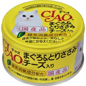 [いなばペットフード] CIAO　まぐろ＆とりささみ　チーズ入り85g