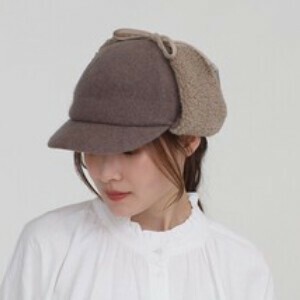 【24秋冬】ウールブレンドフライトキャップ・防寒・あったか・おしゃれ・レディース・帽子・かわいい