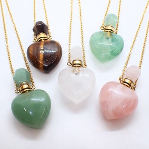 Material Necklace Natural Stone Stainless Steel