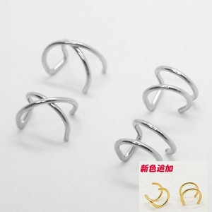 Gold/Silver Design Earrings Ear Cuff Stainless Steel Rings Handmade