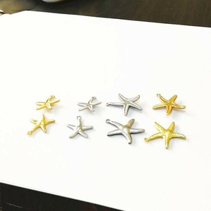 材料/零件 不锈钢 海星 金属饰品 17.5 x 15mm 1个