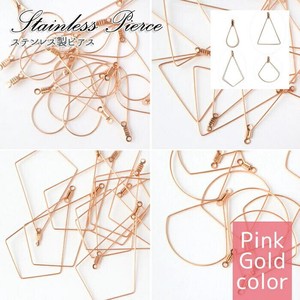 Gold/Silver Pink Stainless Steel 50-pcs 4-types