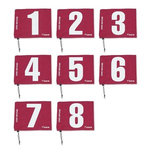 羽立工業　GG用旗セットNo1〜8 レッド　BH5001S-62
