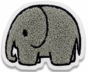 【特EMDq0622】サガラバッジ ゾウ DBM-1875