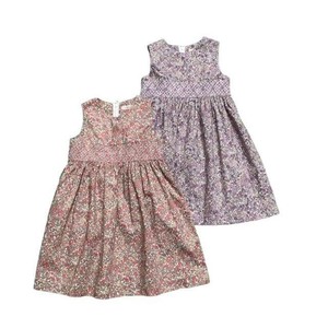 儿童洋装/连衣裙 刺绣 洋装/连衣裙 花卉图案 100 ~ 140cm 日本制造