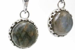Gemstone Pendant Top Stainless Steel Pendant 10mm Made in Japan