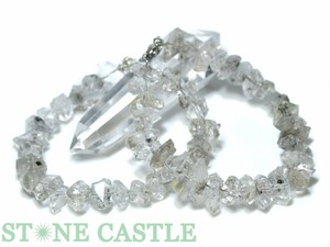 ☆高品質☆【ブレスレット】ハーキマーダイヤモンド 原石型 (大) 約8x13〜10x15mm (アジャスター付)