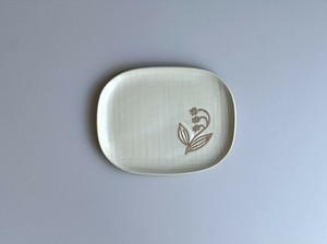 suzuran中皿（白）　瀬戸焼　日本製