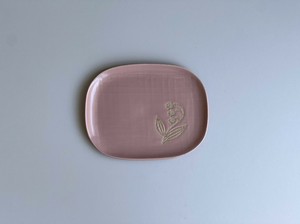 suzuran中皿（桃）　瀬戸焼　日本製